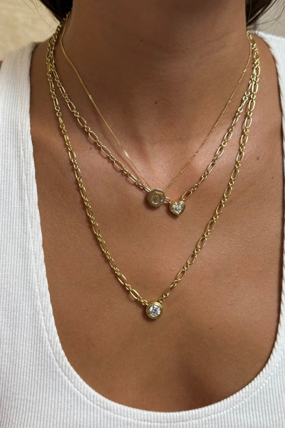 Letter Necklace | 9K Yellow Gold