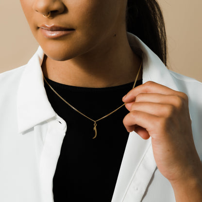 Hanging Arabic Letter Necklace