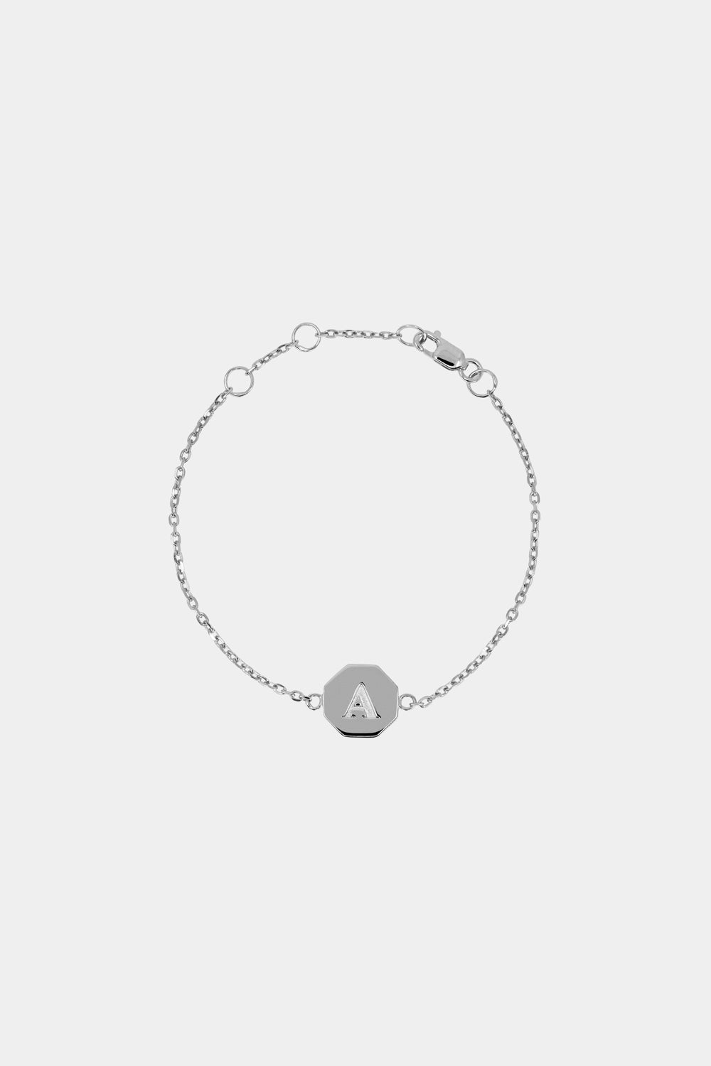 Baby Letter Bracelet | 9K White Gold