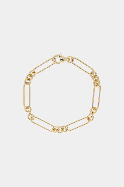 Large Lennox Bracelet | 9K Yellow or Rose Gold