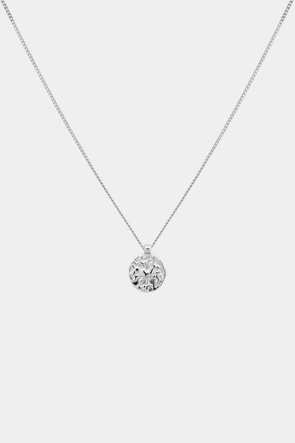 Mini Coin Necklace | Silver or 9K White Gold