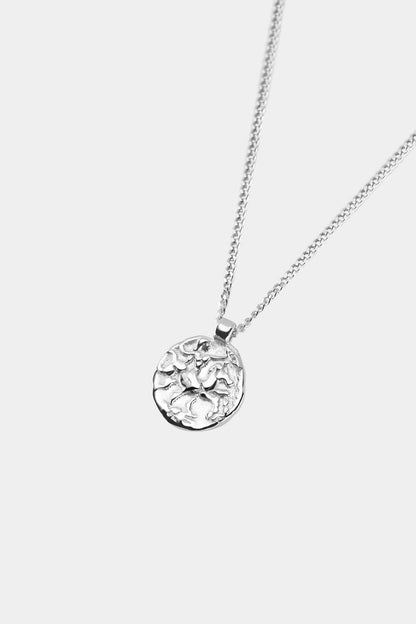Mini Coin Necklace | Silver or 9K White Gold
