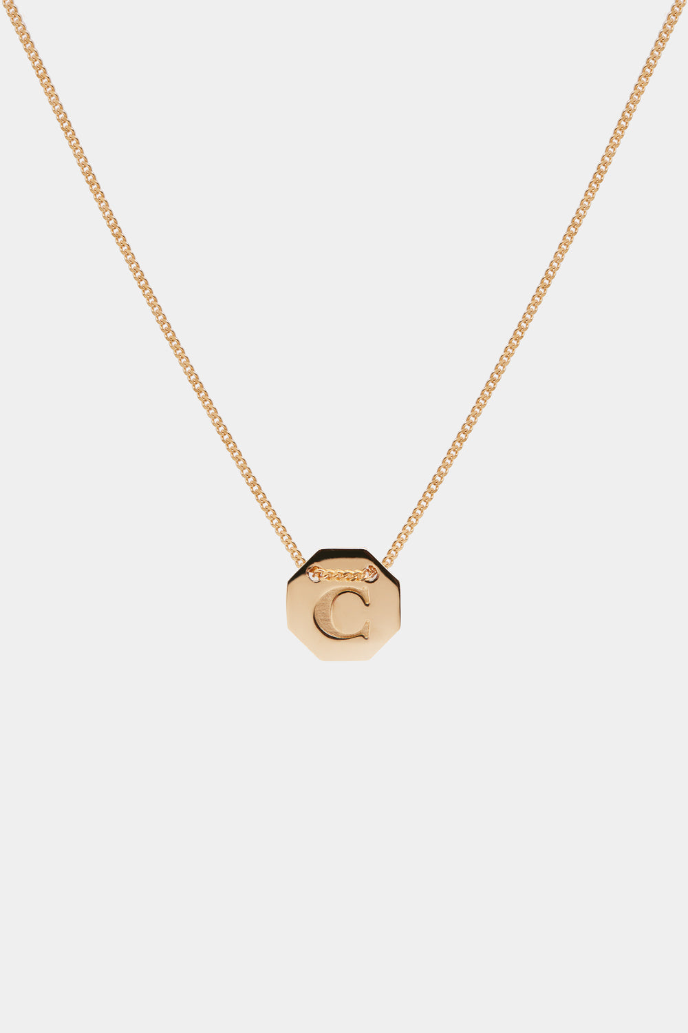 Letter Necklace | 9K Rose Gold