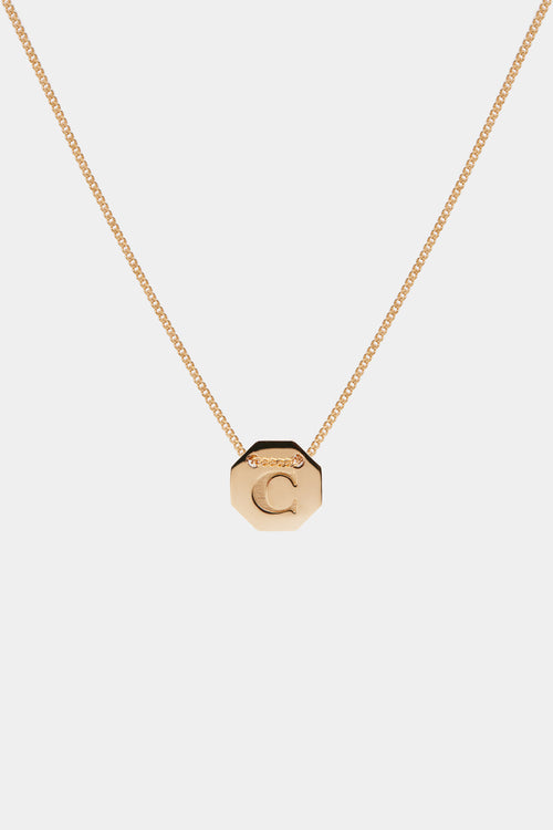 Letter Necklace | 9K Rose Gold