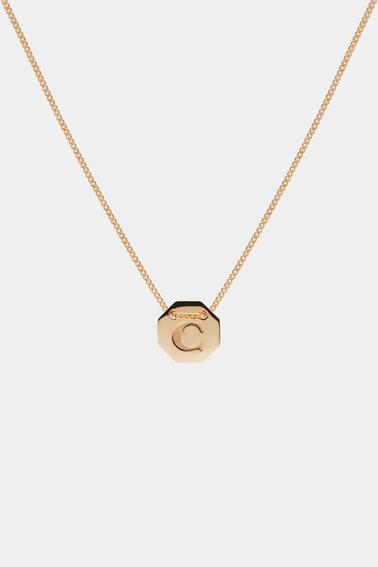 Letter Necklace | 9K Rose Gold