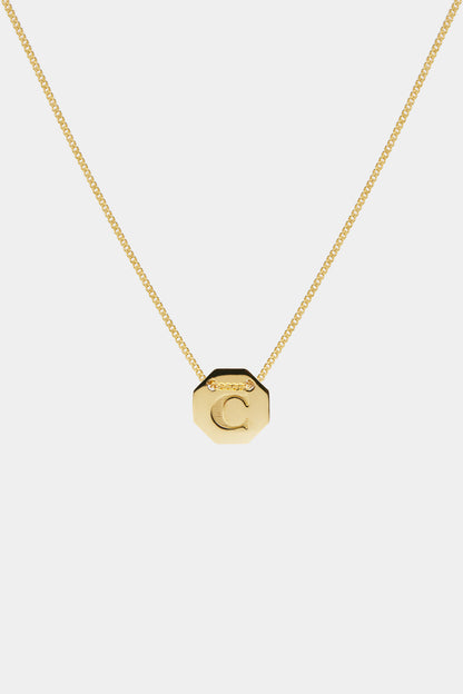 Letter Necklace | 9K Yellow Gold