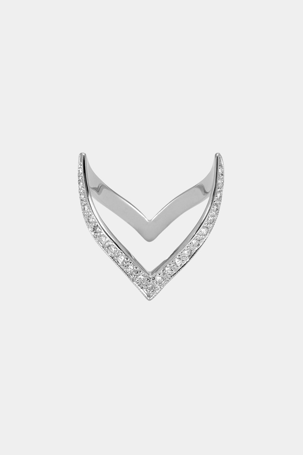 En Pointe Diamond Ring | White Gold
