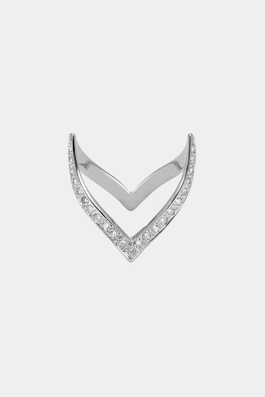 En Pointe Diamond Ring | White Gold