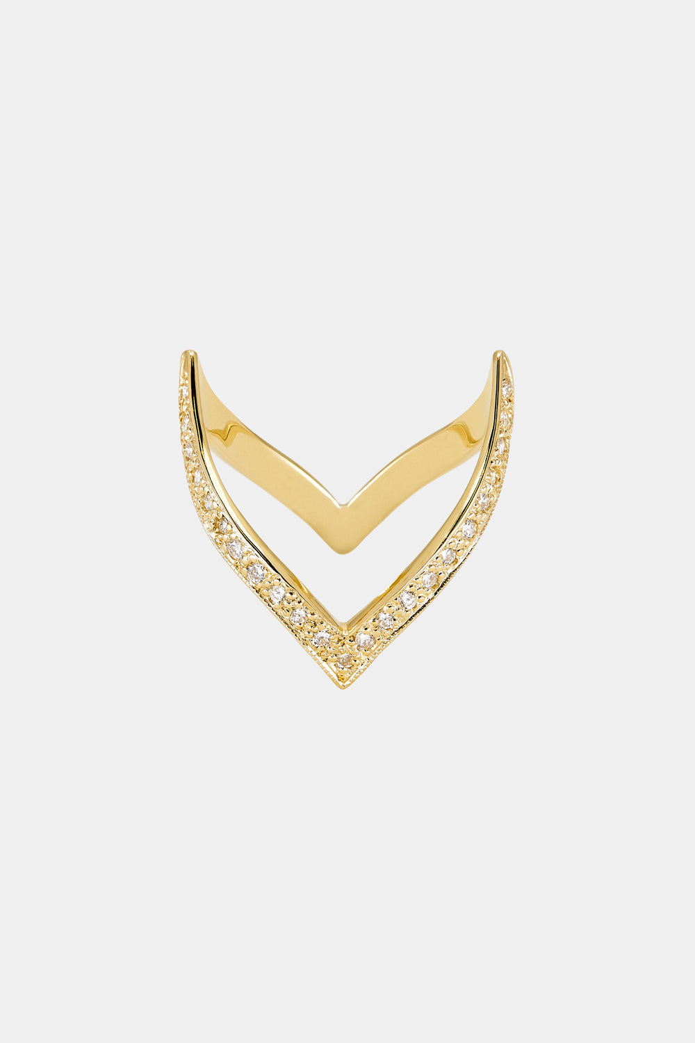 En Pointe Diamond Ring | Yellow Gold