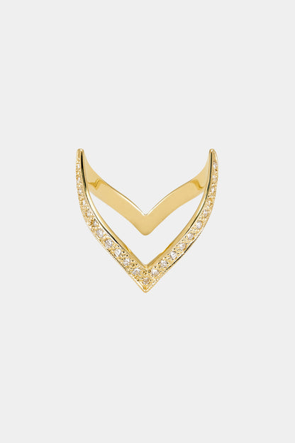 En Pointe Diamond Ring | Yellow Gold