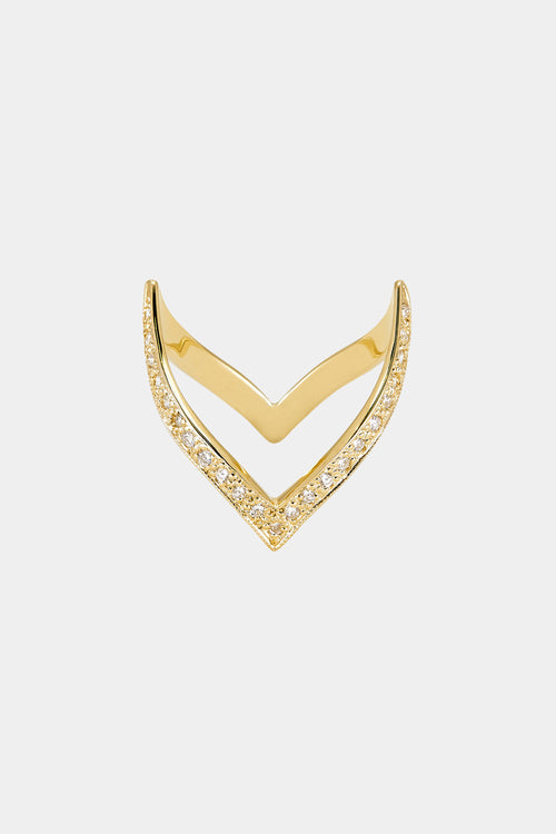 En Pointe Diamond Ring | Yellow Gold