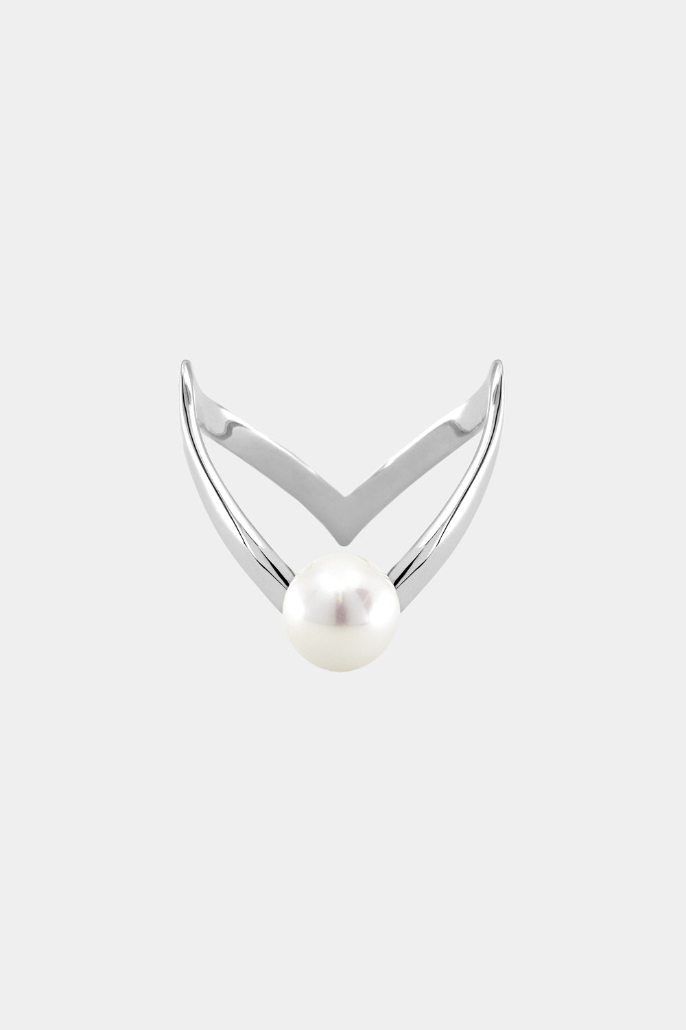 En Pointe Pearl Ring | Silver