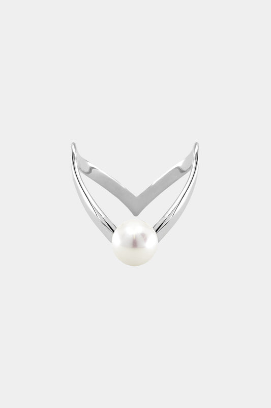 En Pointe Pearl Ring | Silver