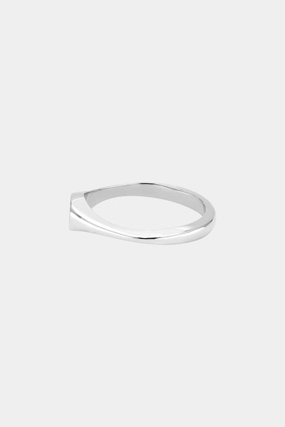 Mini Pear Signet Ring | Silver