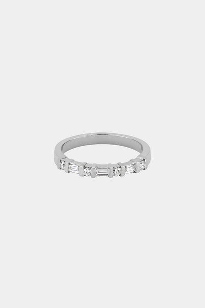 Baguette Diamond Ring | White Gold