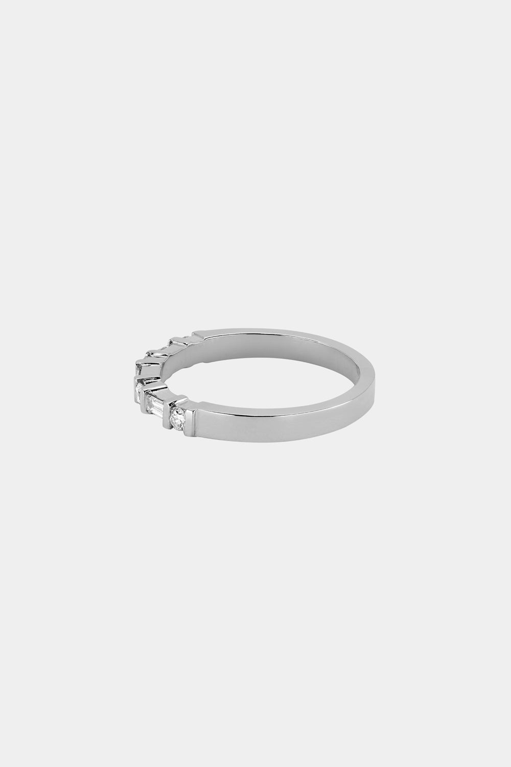 Baguette Diamond Ring | White Gold