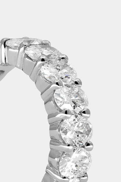 Oval Diamond Eternity Ring | 18K Gold