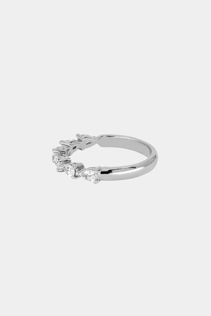 Pear Diamond Ring | 18K White Gold