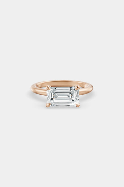East West Diamond Solitaire Ring | Piccolo Band