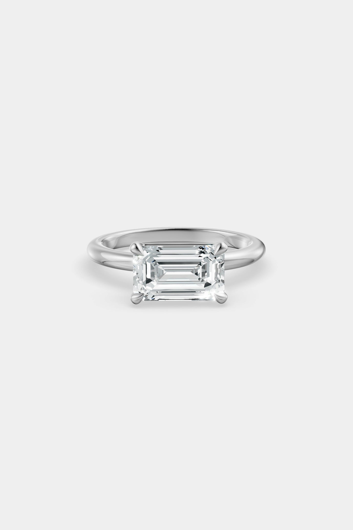East West Diamond Solitaire Ring | Piccolo Band