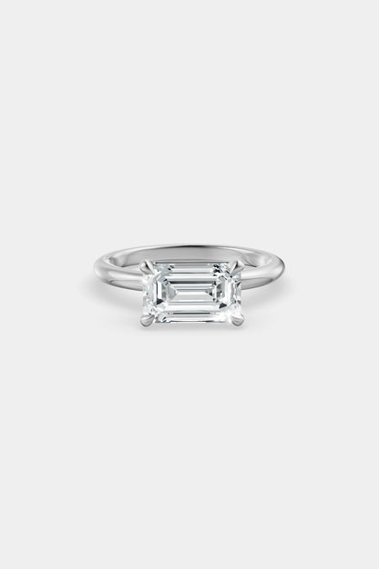 East West Diamond Solitaire Ring | Piccolo Band