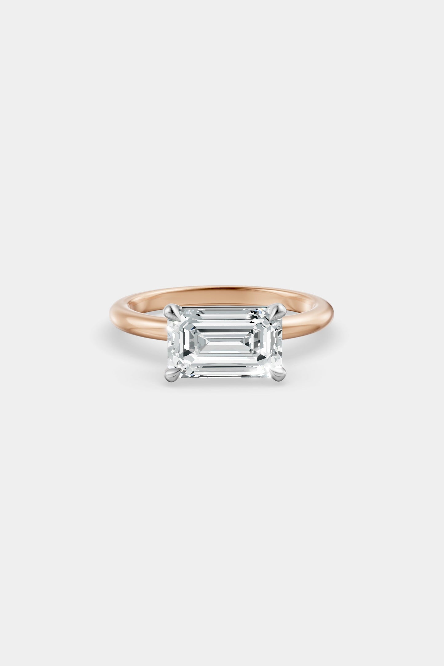 East West Diamond Solitaire Ring | Piccolo Band