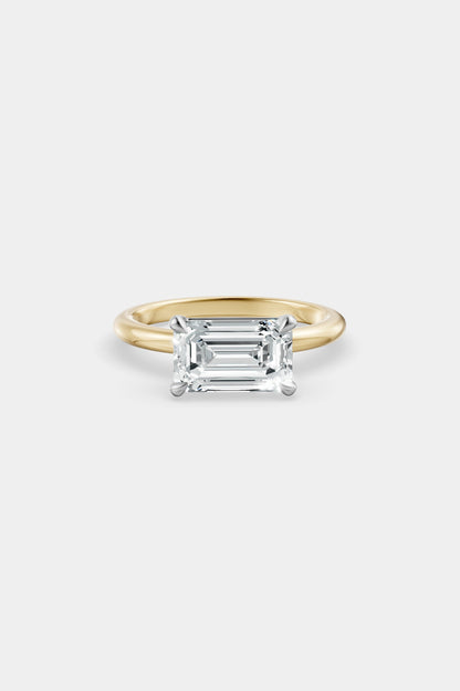 East West Diamond Solitaire Ring | Piccolo Band