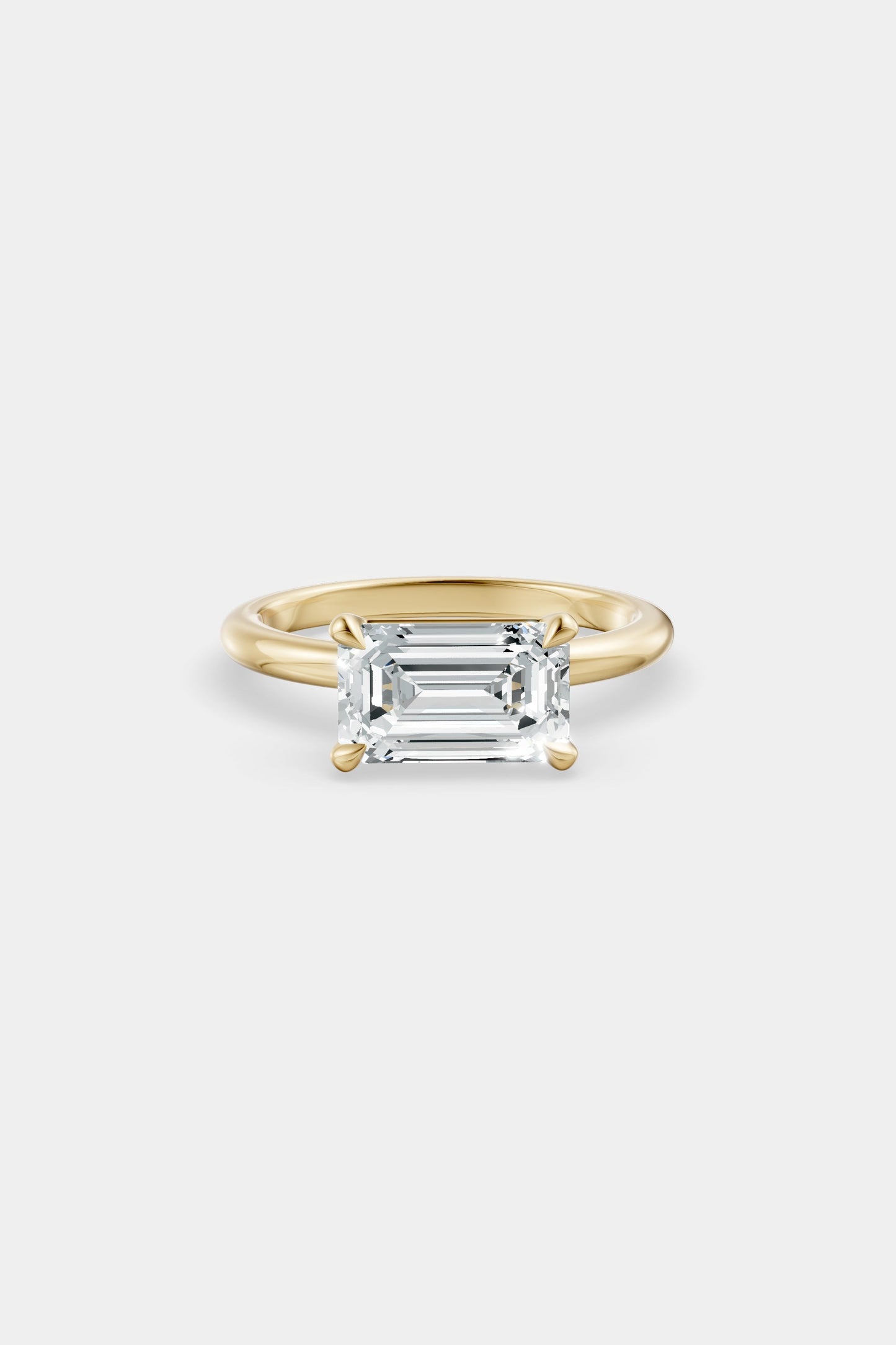 East West Diamond Solitaire Ring | Piccolo Band