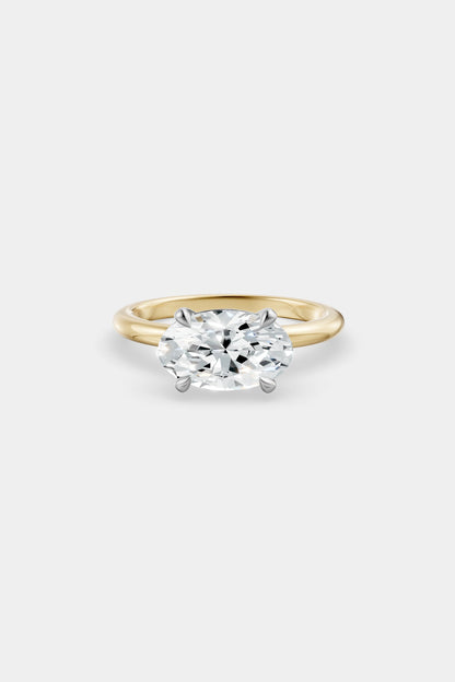 East West Diamond Solitaire Ring | Piccolo Band