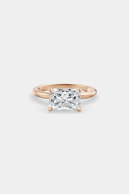 East West Diamond Solitaire Ring | Piccolo Band