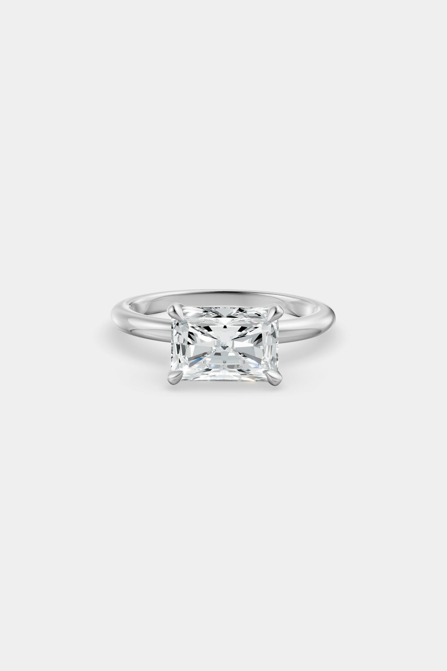 East West Diamond Solitaire Ring | Piccolo Band