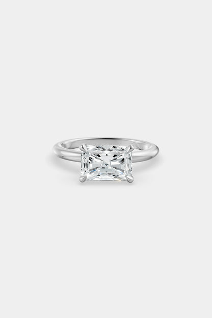 East West Diamond Solitaire Ring | Piccolo Band