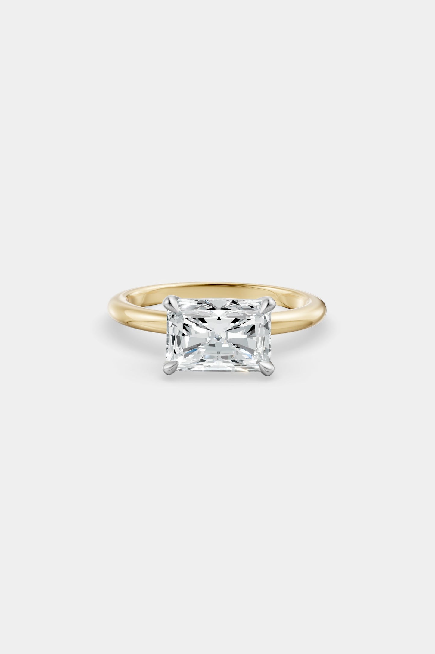 East West Diamond Solitaire Ring | Piccolo Band