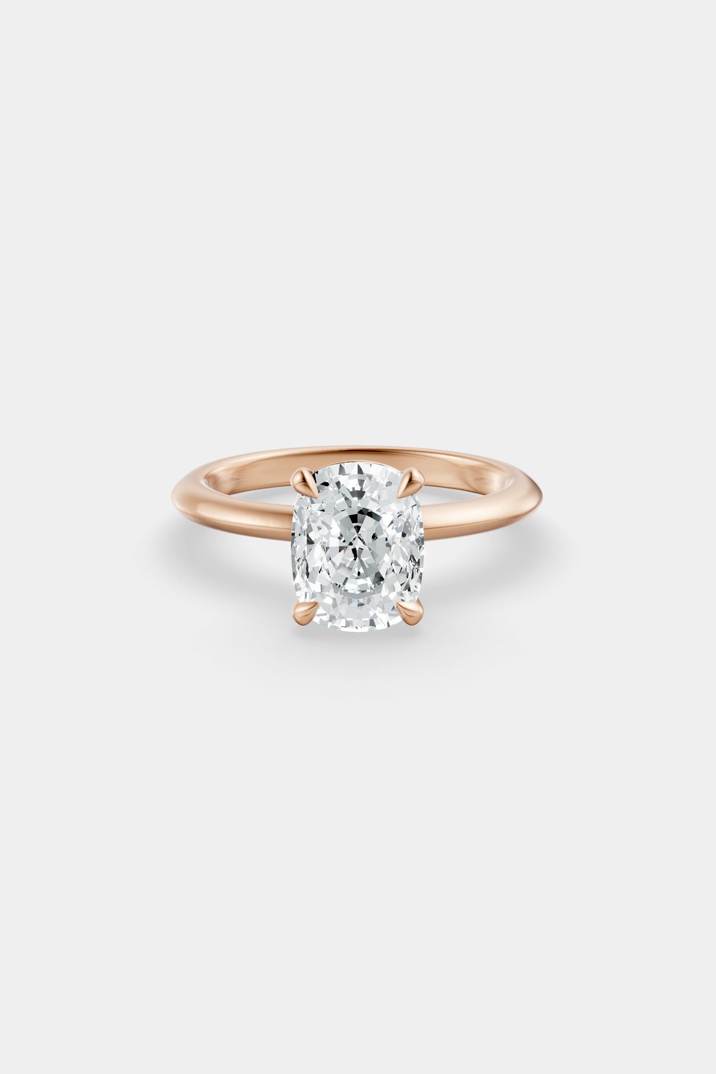 Diamond Solitaire Ring | Gwen Band