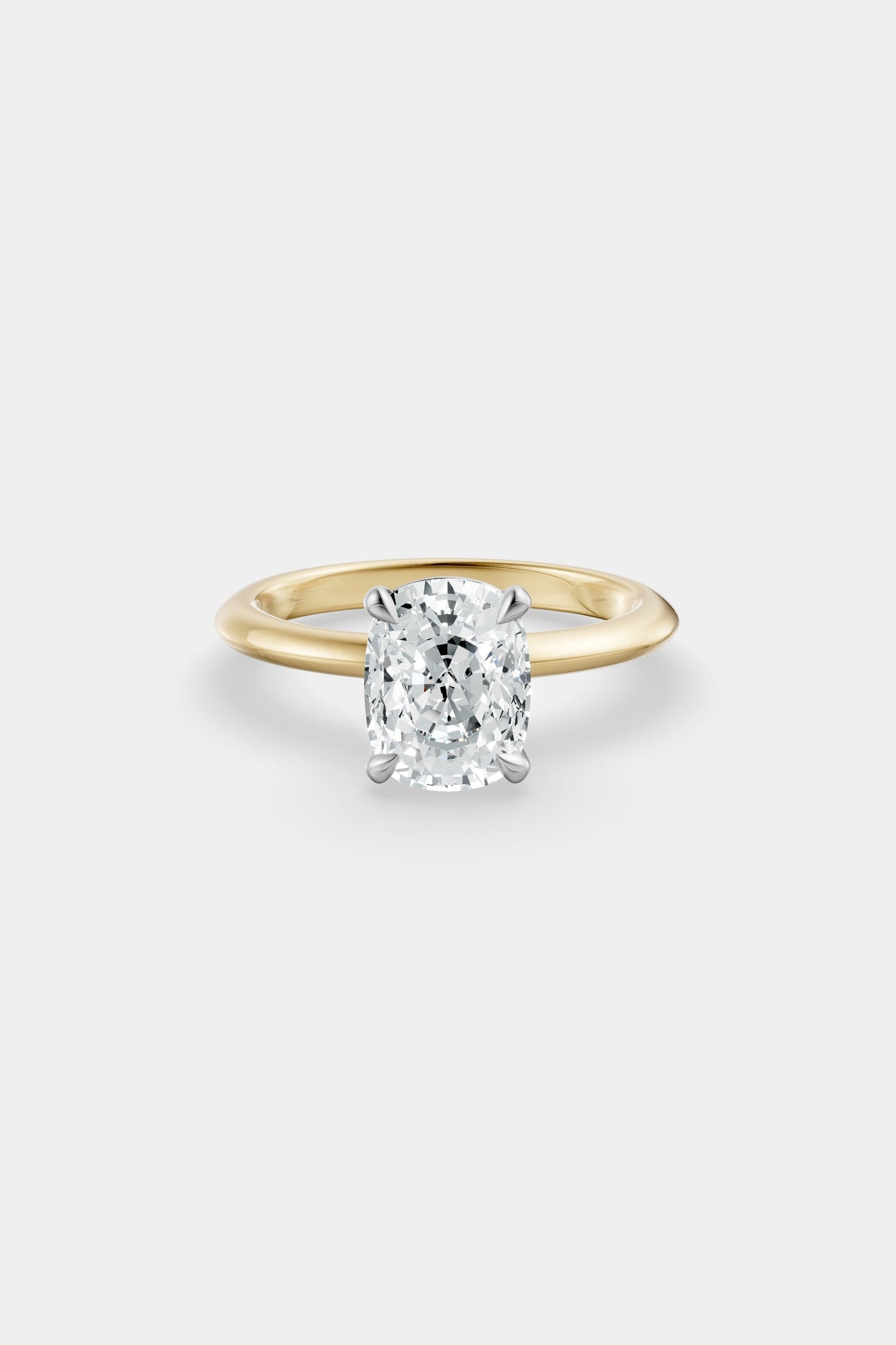 Diamond Solitaire Ring | Gwen Band