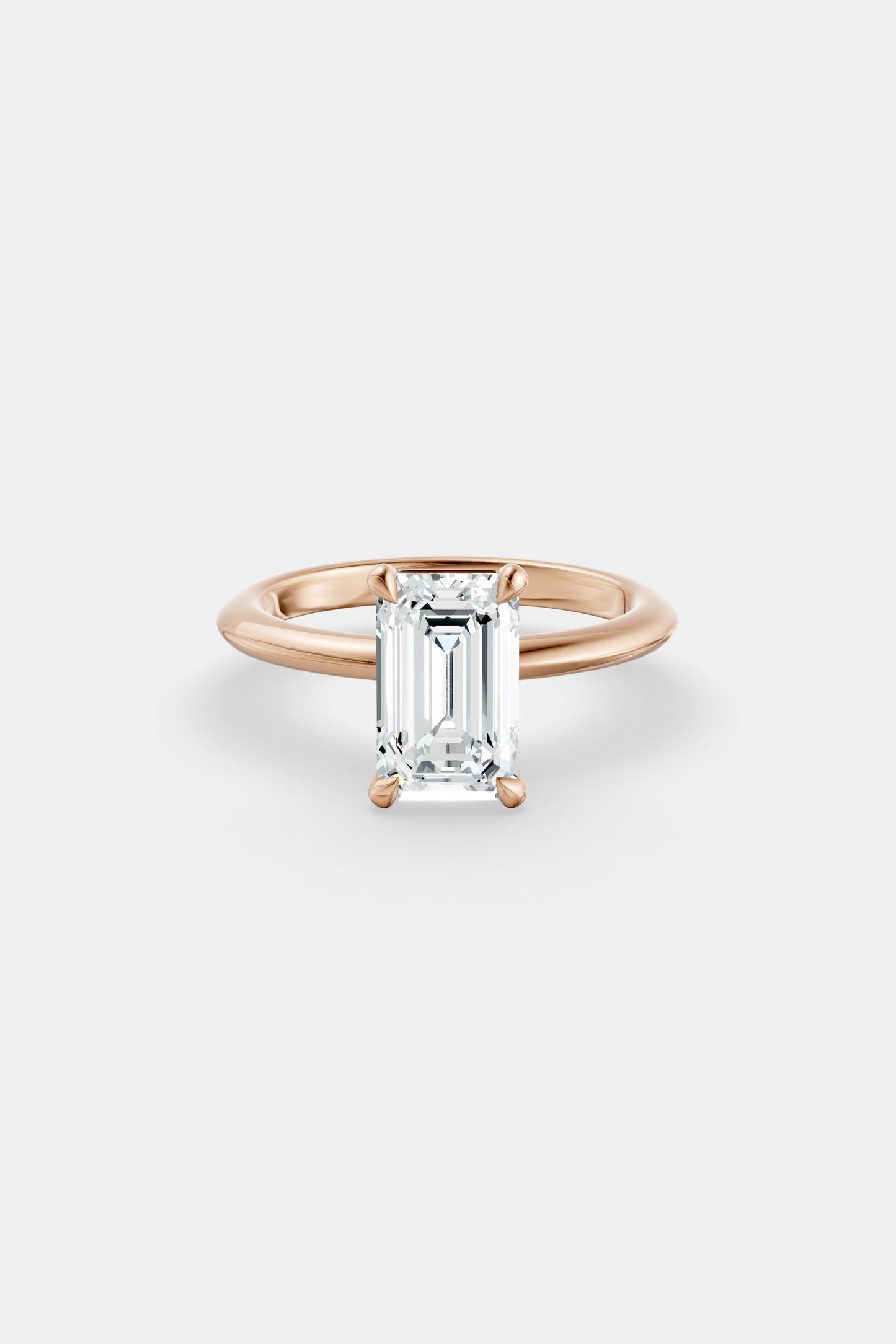 Diamond Solitaire Ring | Gwen Band