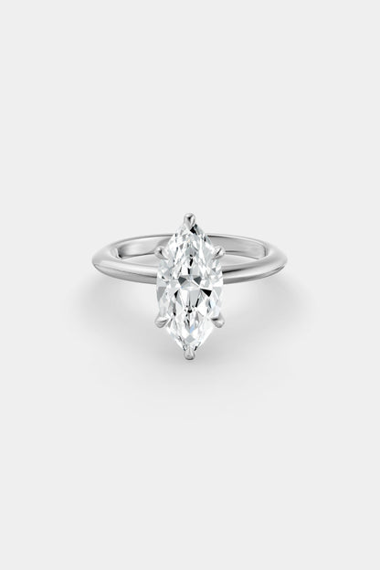 Diamond Solitaire Ring | Gwen Band