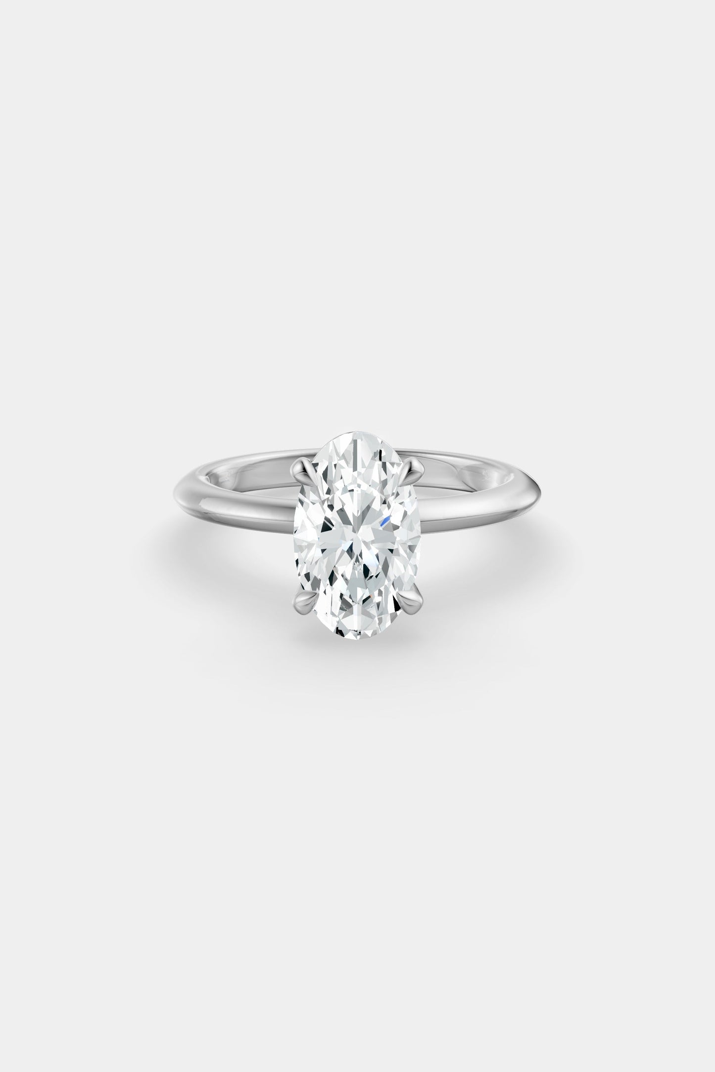 Diamond Solitaire Ring | Gwen Band
