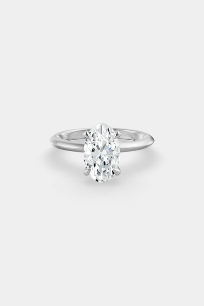 Diamond Solitaire Ring | Gwen Band