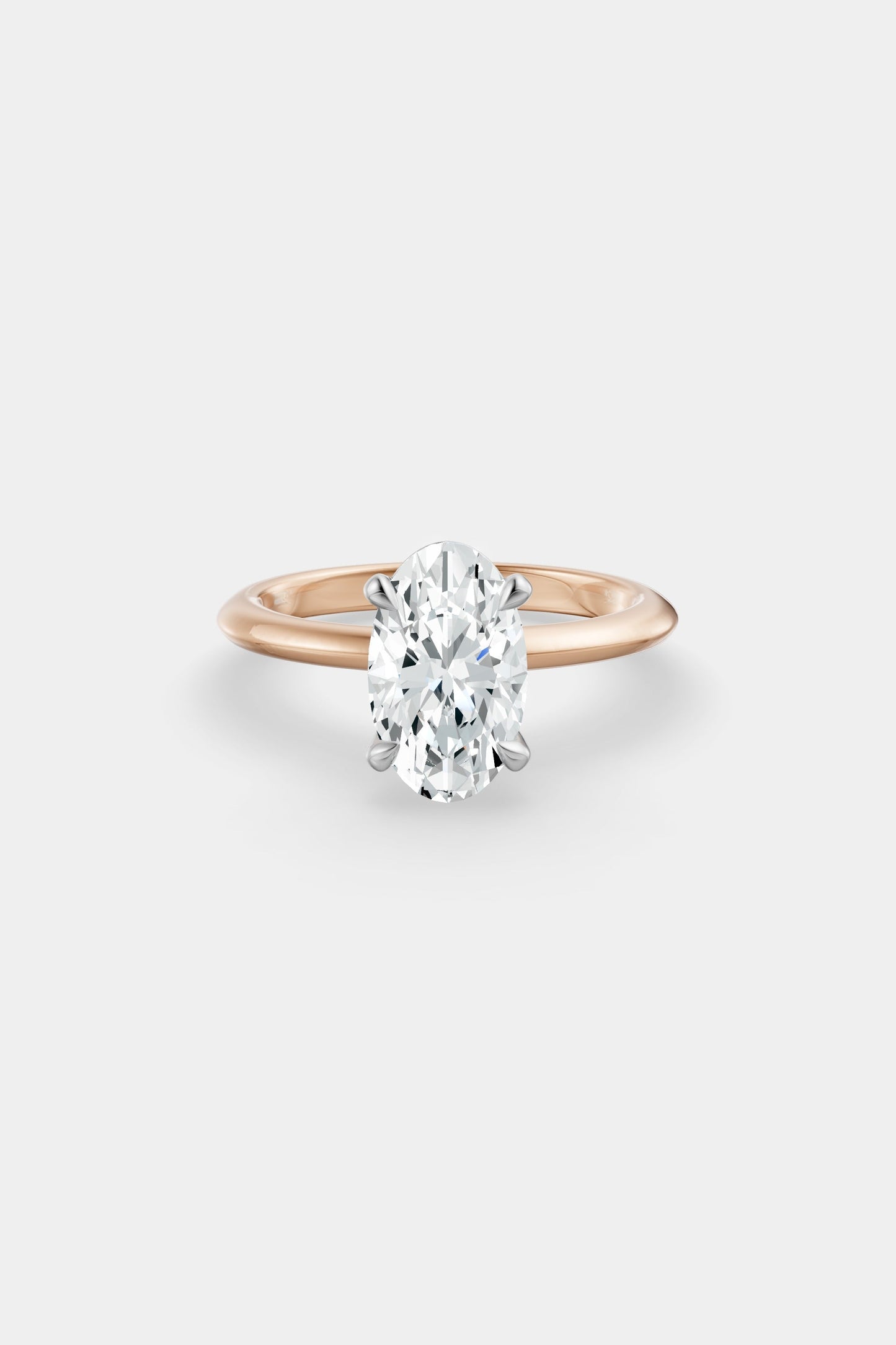 Diamond Solitaire Ring | Gwen Band