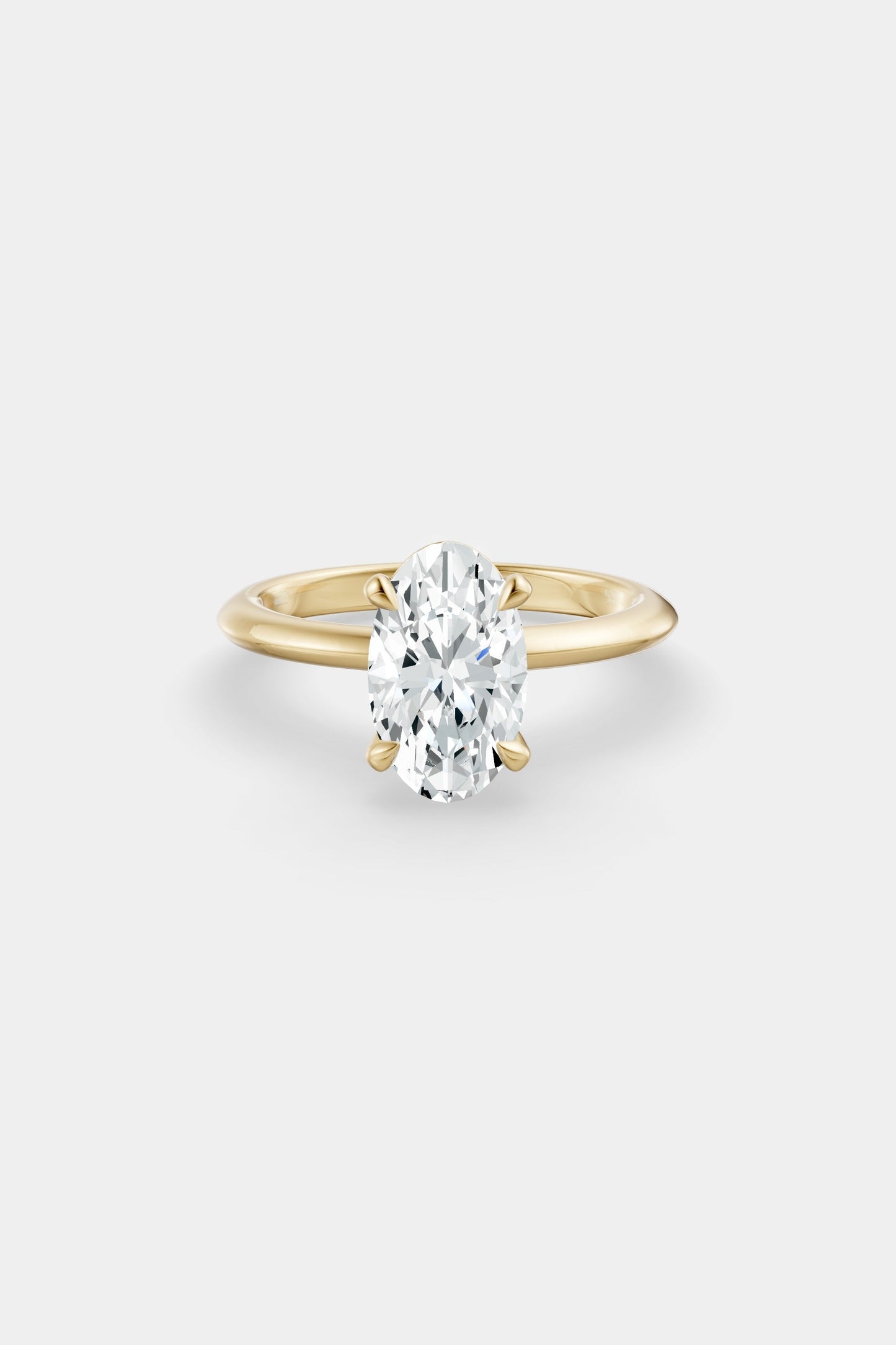 Diamond Solitaire Ring | Gwen Band