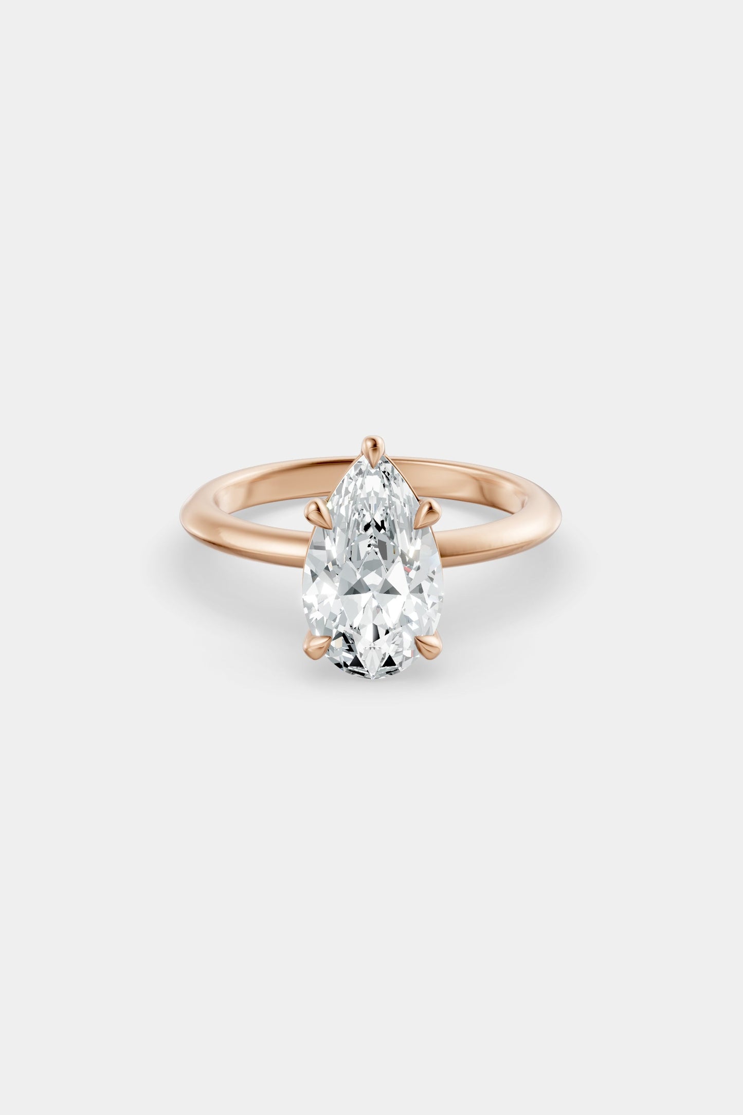 Diamond Solitaire Ring | Gwen Band
