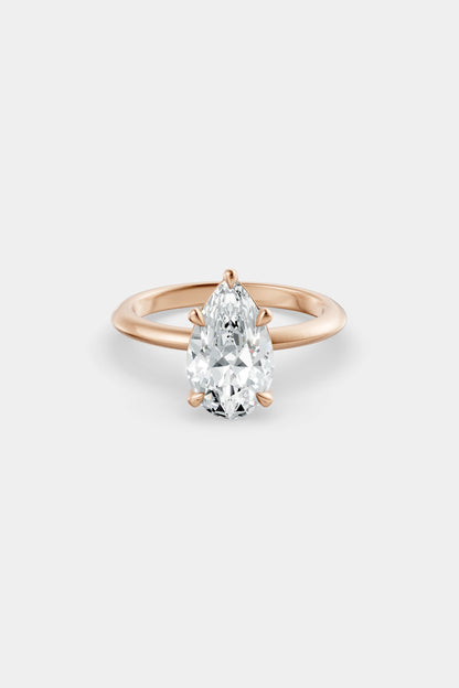 Diamond Solitaire Ring | Gwen Band