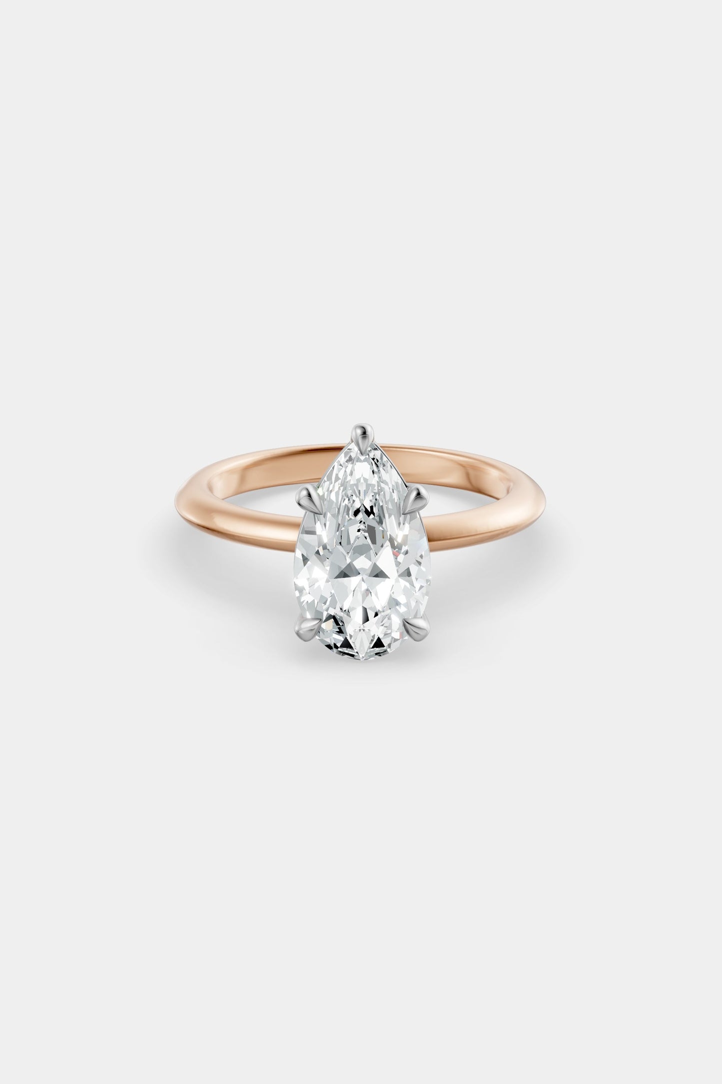 Diamond Solitaire Ring | Gwen Band