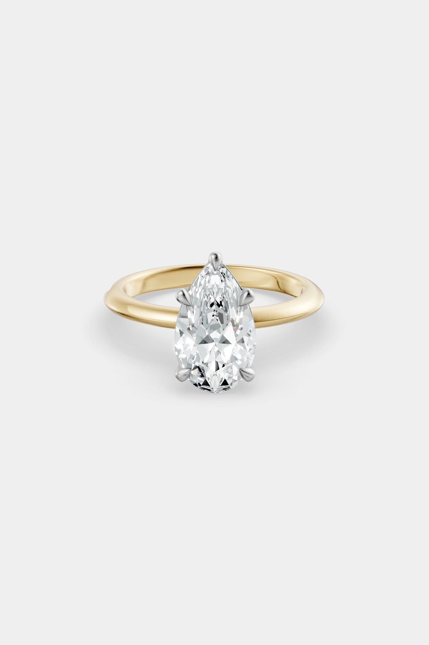 Diamond Solitaire Ring | Gwen Band