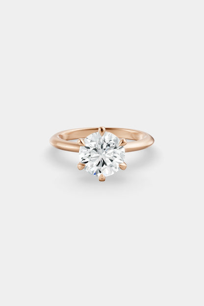 Diamond Solitaire Ring | Gwen Band