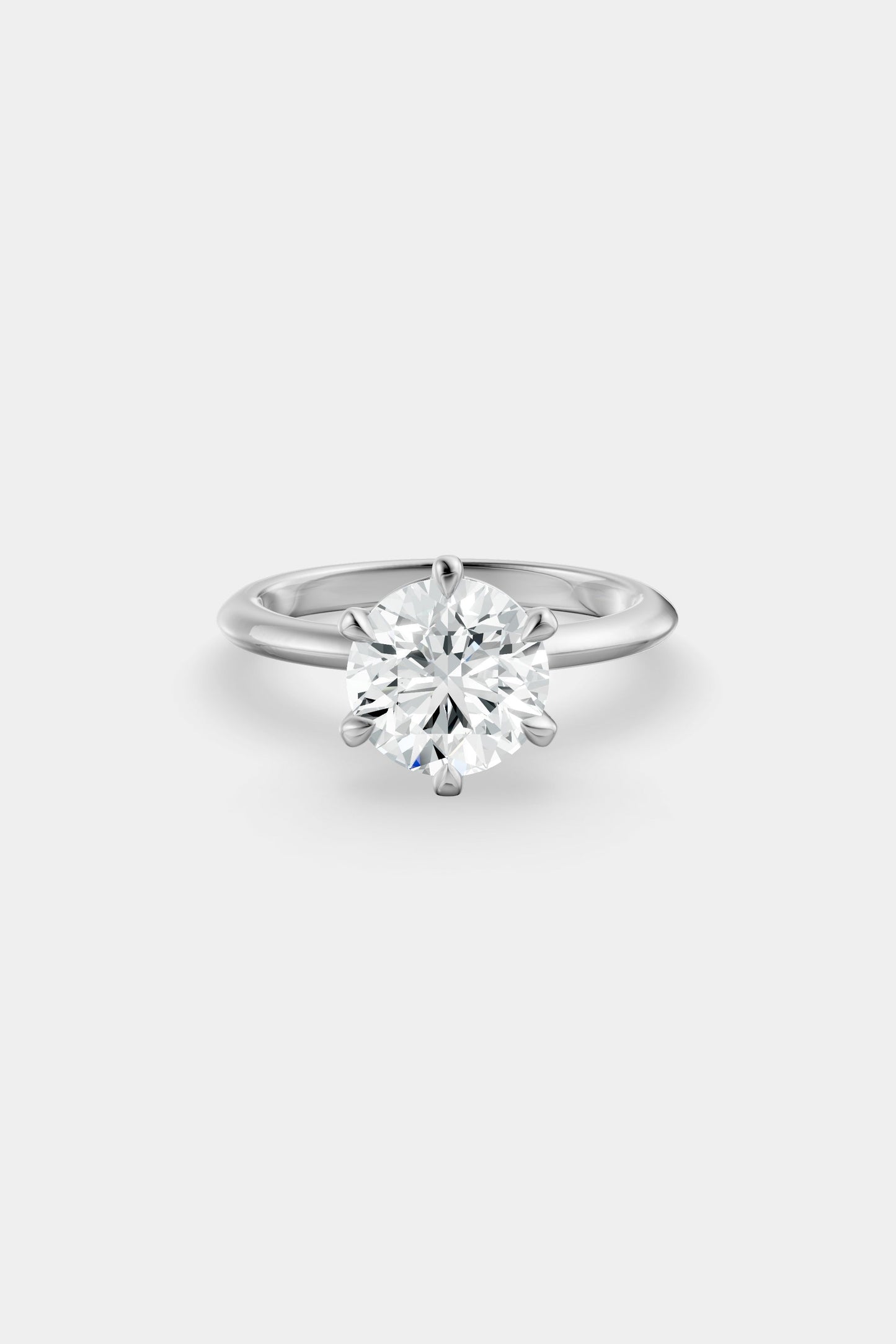 Diamond Solitaire Ring | Gwen Band