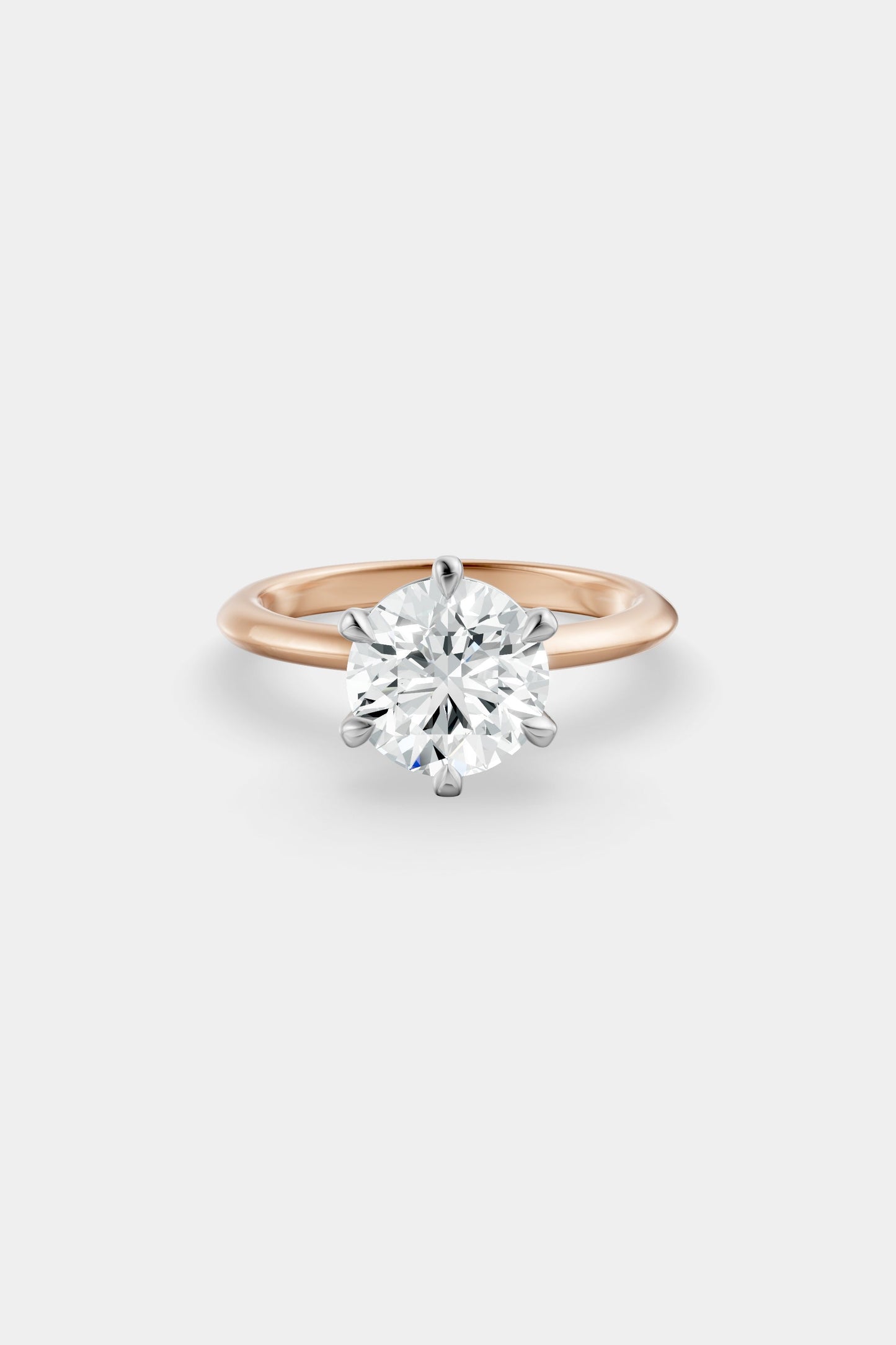 Diamond Solitaire Ring | Gwen Band