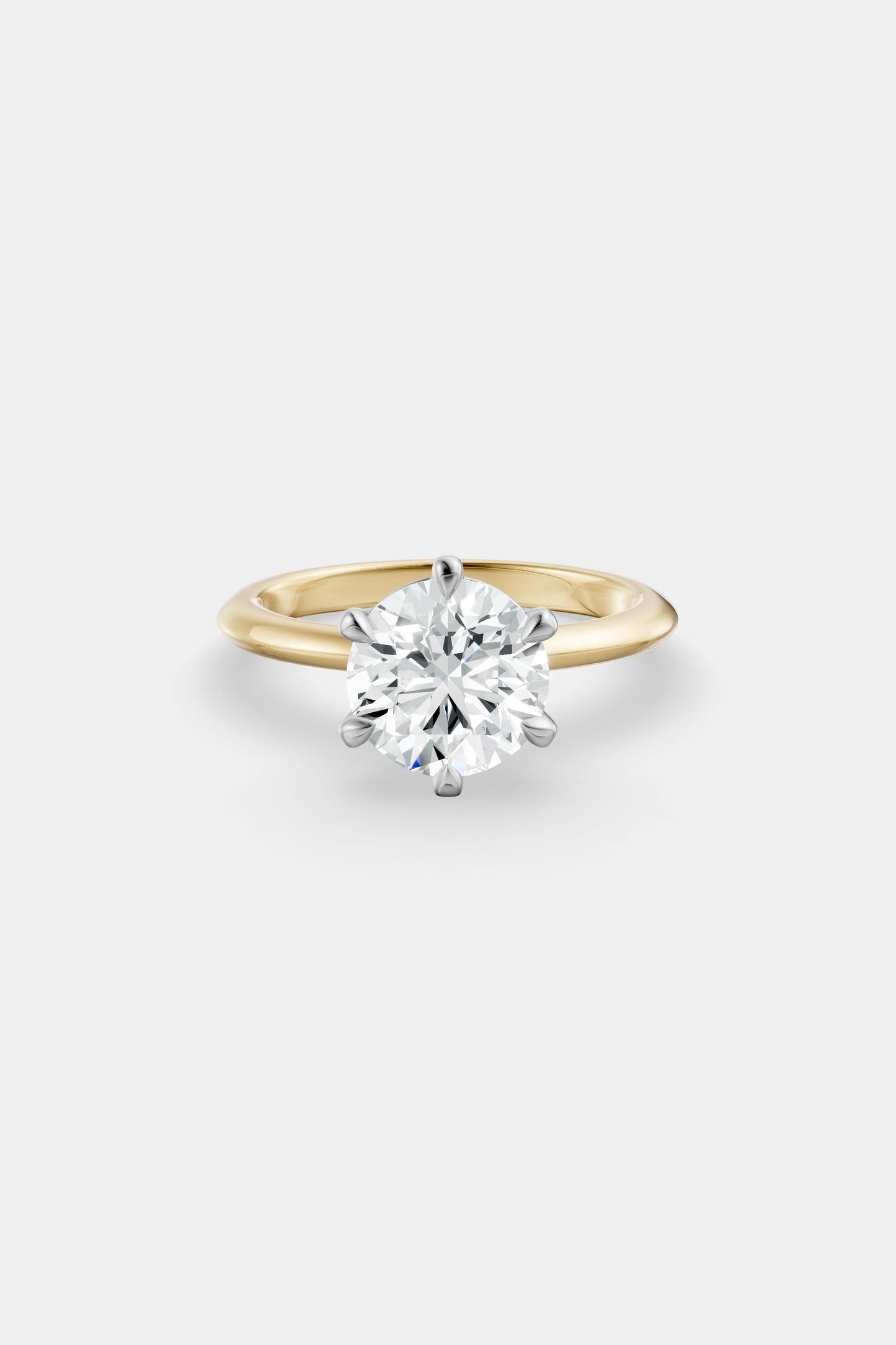 Diamond Solitaire Ring | Gwen Band