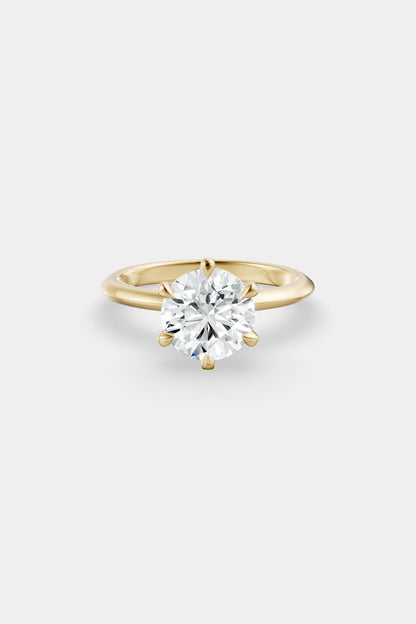 Diamond Solitaire Ring | Gwen Band